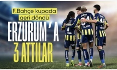 Fenerbahçe, Erzurumspor FK'ya 3 attı