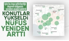 Depremden etkilenen illerin nüfusu arttı