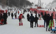 Palandöken’de insan seli