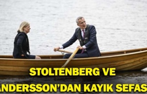 Stoltenberg ve Andersson’dan kayık sefası