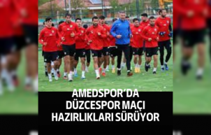 Amedspor’da Düzcespor maçı hazırlıkları sürüyor
