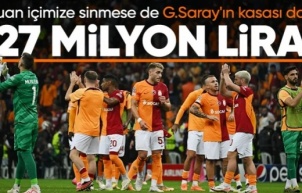 Galatasaray 1 puanın yanında 930 bin euro da kazandı