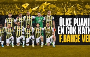 Ülke puanına en çok katkıyı veren kulüp Fenerbahçe oldu