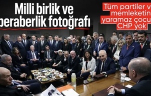 Cumhurbaşkanı Erdoğan, TBMM'de siyasi liderlerle görüştü