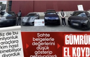 Ticaret Bakanlığı: 288 milyon TL değerinde 10 lüks araca el konuldu