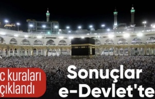 2026 Hac kura sonuçları e-Devlet'te erişime açıldı
