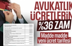 Yeni 'Avukatlık Asgari Ücret Tarifesi' Resmi Gazete'de