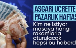 Pazarlık haftasına girildi! Asgari ücret maratonu cuma günü başlıyor