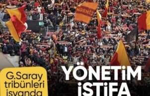 Galatasaray tribünlerinden yönetime tepki!