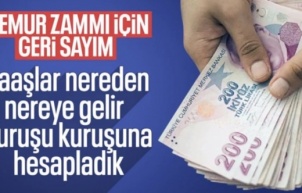 Gözler pazartesi günü belli olacak memur ve emekli zammında