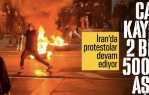 İran'da gösterilerde ölenlerin sayısı 2 bin 500'ü aştı