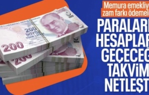 Memur ve emeklilerin zamlı maaşları ödeniyor