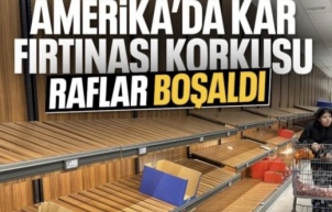 Yoğun kar ve dondurucu soğuk beklenen ABD'de süpermarketler boşaldı