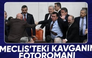 Meclis'teki yumruklu kavga fotoğraf karelerinde