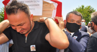 MUĞLA - Pakdemirli, Marmaris'teki yangında şehit olan Hasdemir'in cenaze törenine katıldı