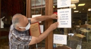 Diyarbakırlı esnaftan aşıya destek