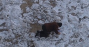 Kara alışık olmayan Şanlıurfalılar düşe kalka yürüdü