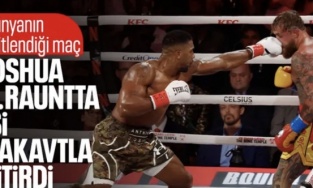 Jake Paul-Anthony Joshua maçında nakavt: 6. rauntta işi bitirdi