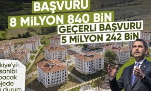 Murat Kurum, 500 bin sosyal konut projesinde başvuru sayısını açıkladı