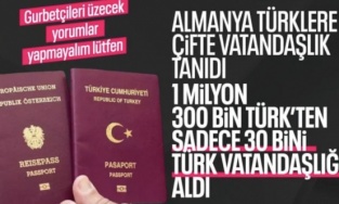 Almanya'daki 1.3 milyon Türk'ten 30 bini Türk pasaportuna başvurdu