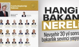 Kabinede yer alan bakanların memleketleri