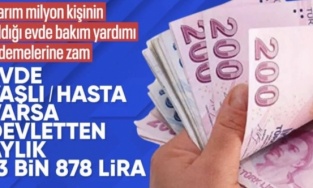 SON DAKİKA! Evde bakım yardımı 13 bin 878 TL'ye yükseldi