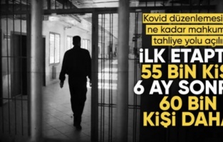 11. Yargı Paketi'nin Kovid-19 düzenlemesi: İlk etapta 55 bin mahkum tahliye olacak