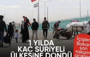 1 yılda 578 bin Suriyeli, Türkiye'den ülkesine döndü