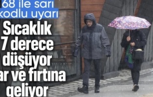 Meteoroloji'den 68 ile sarı alarm: Kar ve fırtına geri geliyor