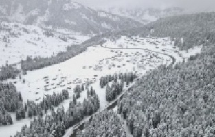 Şavşat’tan kartpostallık kar manzaraları