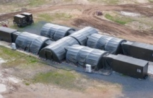 15 dakikada yüksek güvenlikli mobil askeri üs