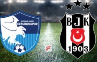 BEŞİKTAŞ B B ERZURUM SPOR GOL DÜELLOSU MÜTHİŞ BİR İLK YARI