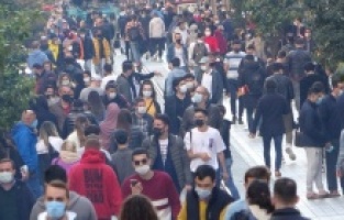 Taksim’deki manzara kısıtlama sonrasında değişmedi