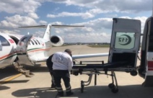 Uçak ambulans Reyhan bebek için havalandı