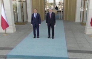 Cumhurbaşkanı Erdoğan, Polonya Cumhurbaşkanı Duda'yı resmi törenle karşıladı