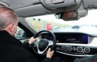 Erdoğan direksiyon başına geçti