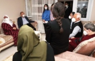 Erdoğan, Mahruze Keleş'i ziyaret etti