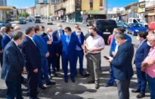 Gürkan, sanayi kavşağında asfalt çalışmalarını inceledi