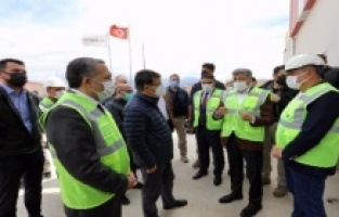 Vali Bilmez, devam eden yatırımları inceledi