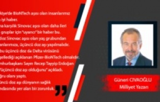 'Günün Yazısı' Güneri Civaoğlu'nun