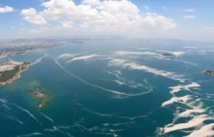 Marmara'daki müsilaj ilk kez havadan görüntülendi!