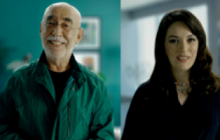 Şener Şen ve Ezgi Mola herkesi Kovid-19'a karşı aşılanmaya çağırdı