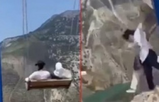 Rusya'daki feci kaza kamerada!