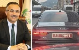 Rize Valisine tepki!