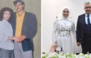 1986 yılında nişanlandılar, 35  yıl sonra da evlendiler