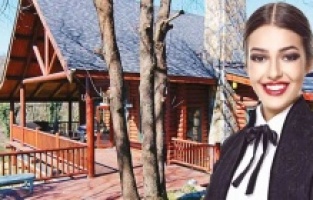 Ünlü oyuncu 50 bin liralıya kütük ev kiraladı