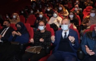 İskenderun'da şehit aileleri 'Kesişme: İyi ki varsın Eren' filmini izledi