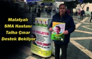 Malatyalı SMA Hastası Talha Çınar Destek Bekliyor