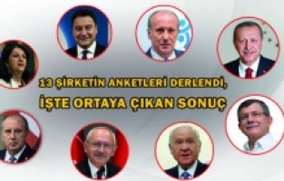 13 şirketin anketleri derlendi, işte ortaya çıkan sonuç