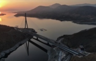 Kömürhan Köprüsü’nde günbatımı güzelliği